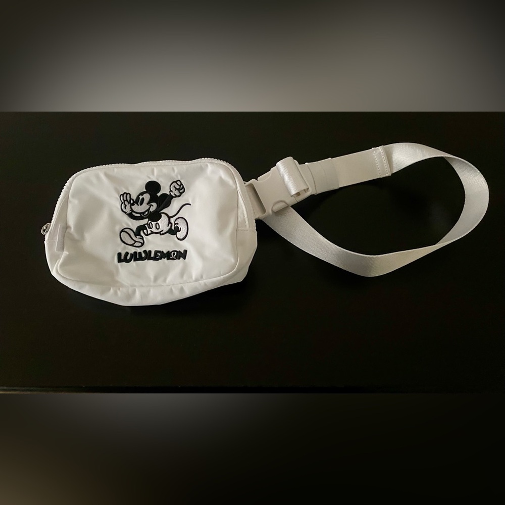 lululemon athletica White Mickey Mouse Belt Bag NWOT